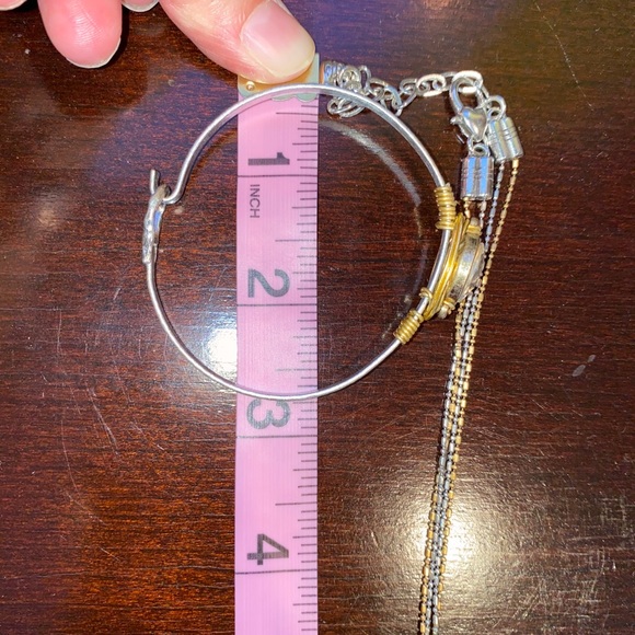 Bracelet and necklace rose gold and silver - Picture 8 of 9